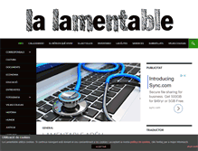 Tablet Screenshot of lamentable.org